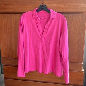 Frank & Eileen Popover Henley Pink Size S